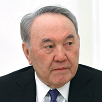 Color photograph of Nursultan Nazarbayev