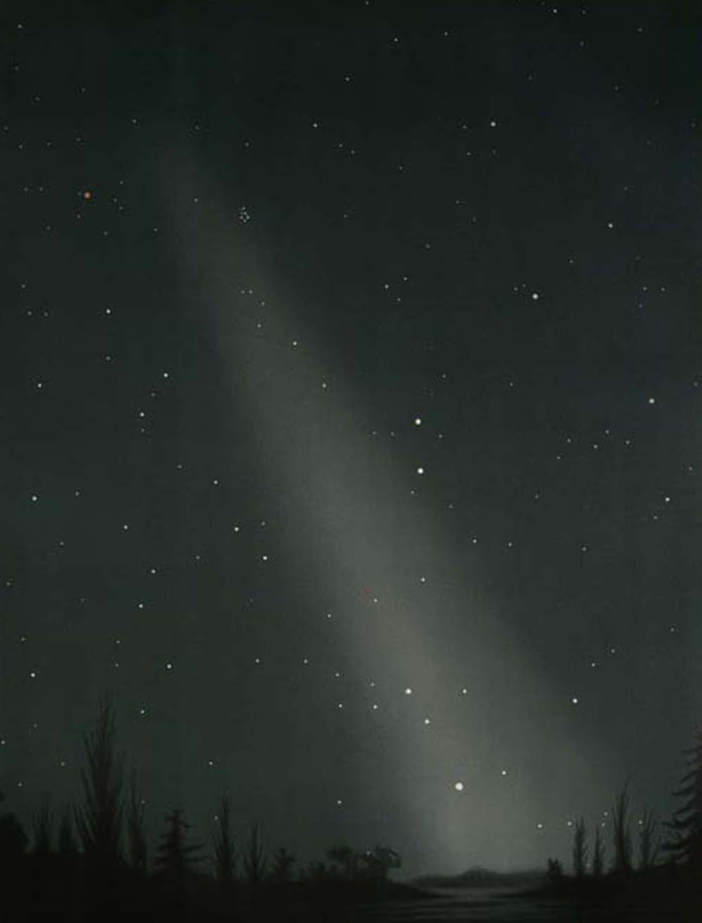 “The Zodiacal Light, Observed February 20, 1876.” New York Public Library, Rare Book Division.