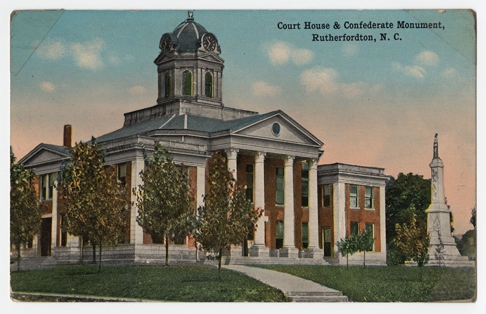 Postcard of Rutherfordton, North Carolina, c. 1905. The University of North Carolina at Chapel Hill, Digital Collections.