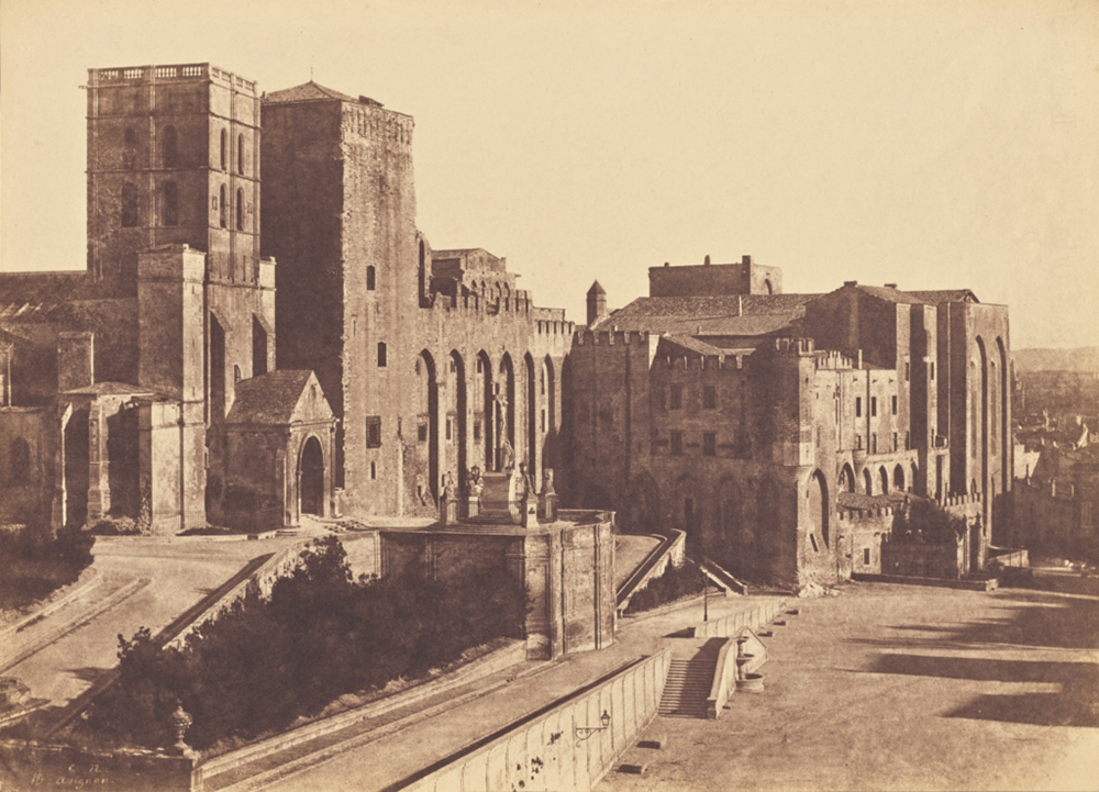 Papal Palace, Avignon, 1852. Photograph by Charles Nègre. The J. Paul Getty Museum, Los Angeles. Digital image courtesy of the Getty’s Open Content Program.