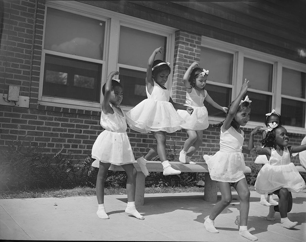 Dance group, Frederick Douglass Housing Project, Washington, DC, 1942. Photograph by Gordon Parks. Library of Congress, Prints and Photographs Division.