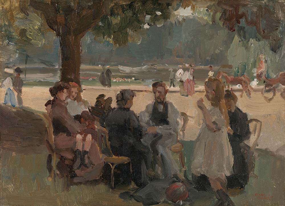 In the Bois de Boulogne Near Paris, by Isaac Israels, c. 1906