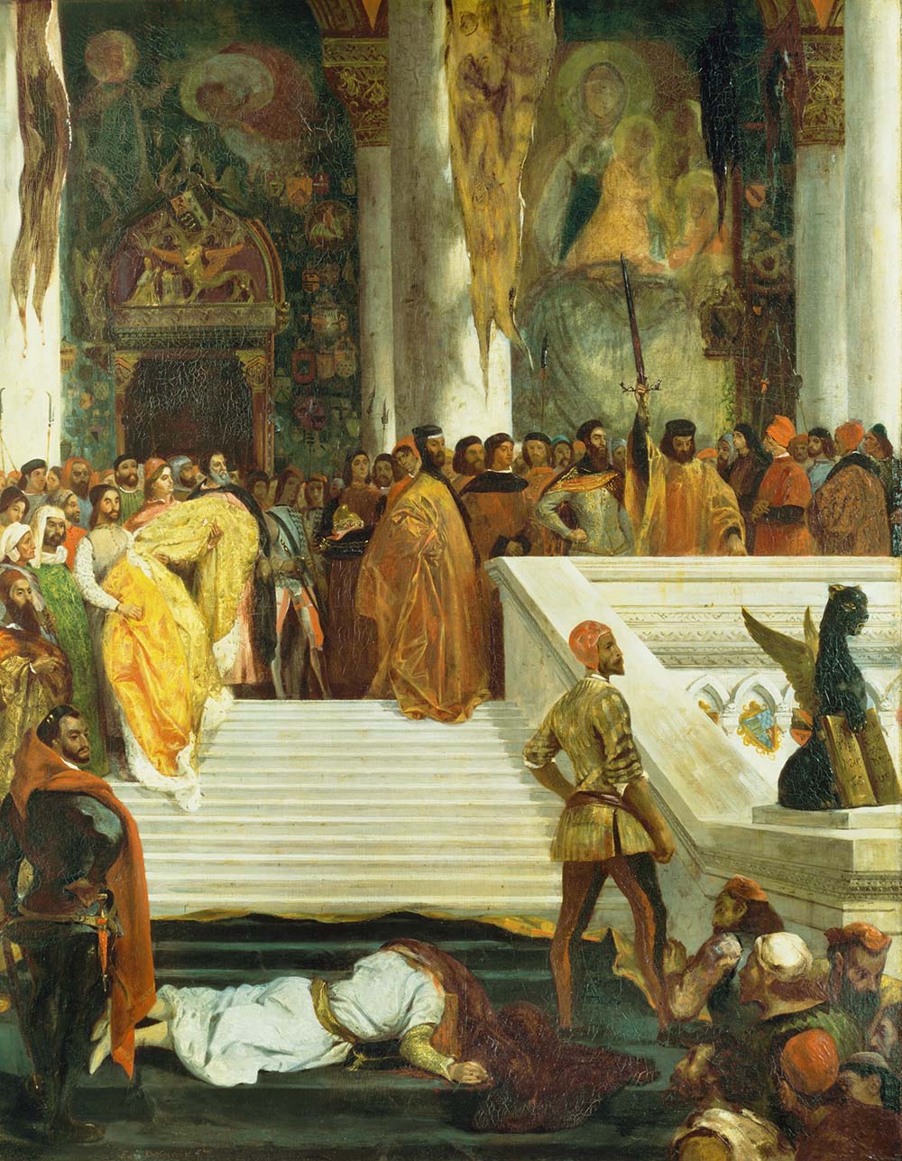 The Execution of the Doge Marino Faliero, by Eugène Delacroix, c. 1825.