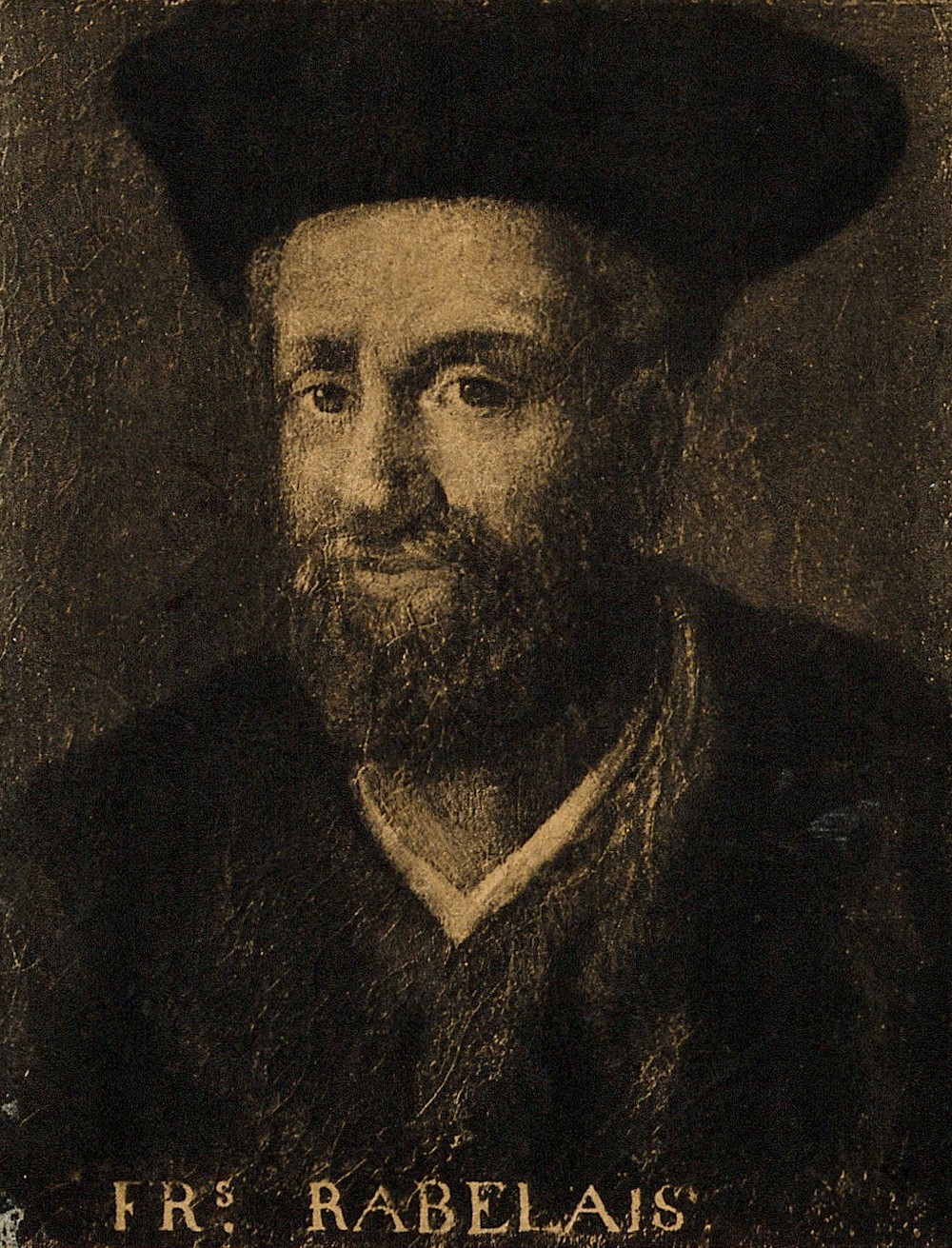 A photogravure of François Rabelais.
