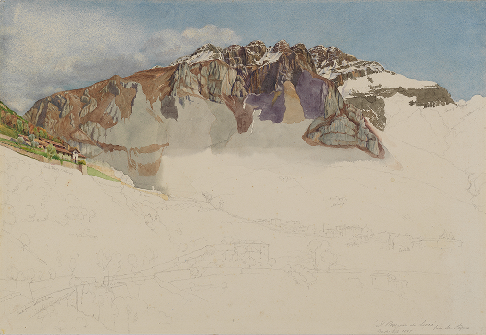 Mountainous Landscape in Italy: Il Resegone, painting by Frank Randal, 1885. The Metropolitan Museum of Art, Robert Lehman Collection, 1975.