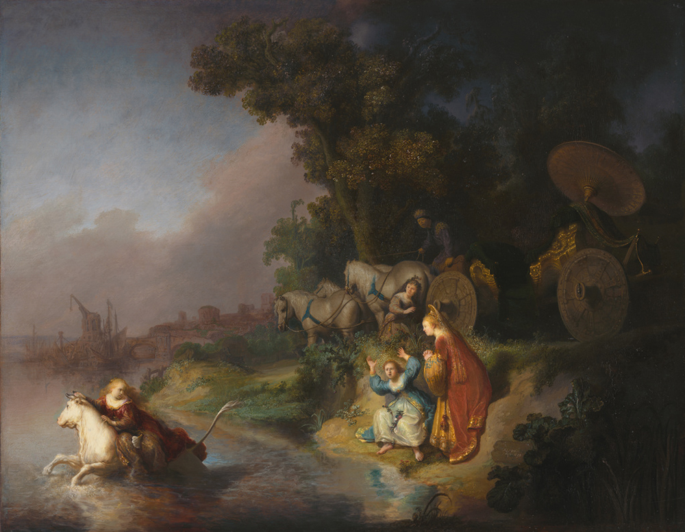 <em>The Abduction of Europa</em>, by Rembrandt van Rijn, 1632. The J. Paul Getty Museum, digital image courtesy of the Getty’s Open Content Program. The Abduction of Europa, painting by Rembrandt van Rijn, 1632. The J. Paul Getty Museum, digital image courtesy of the Getty’s Open Content Program.