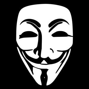 A Guy Fawkes mask.