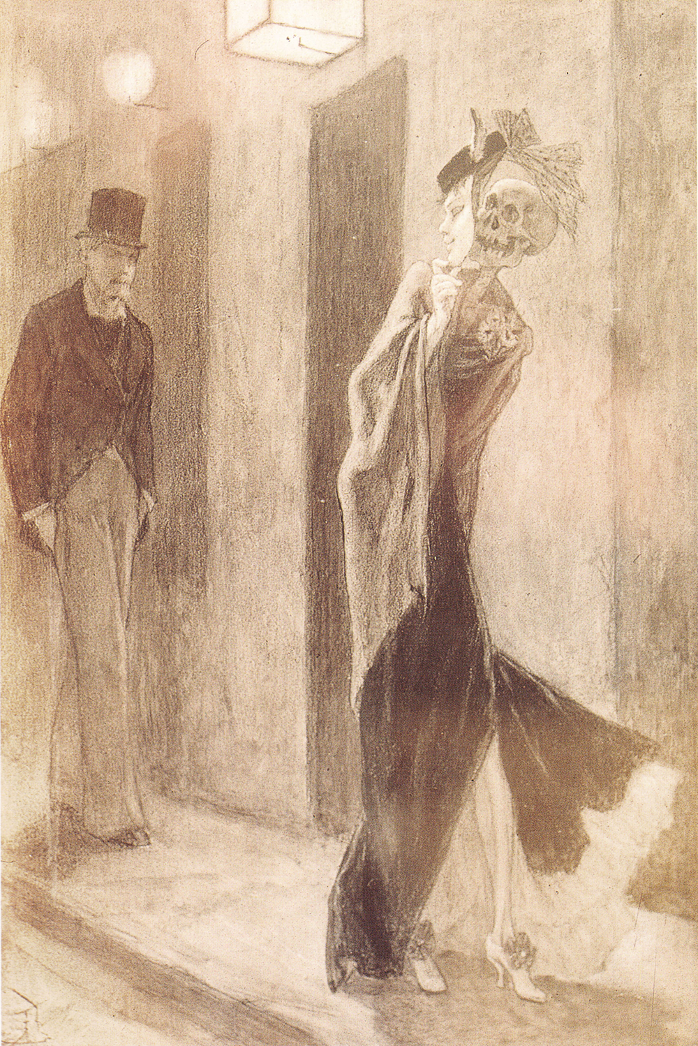 “The Human Parody,” by Félicien Rops, c. 1878–81.
