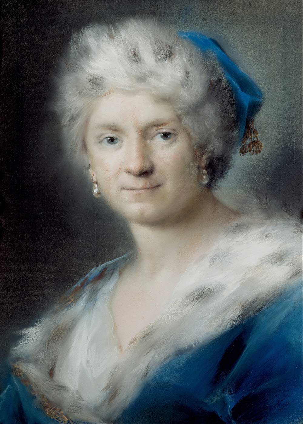 Self-Portrait as “Winter”, by Rosalba Carriera, 1731.