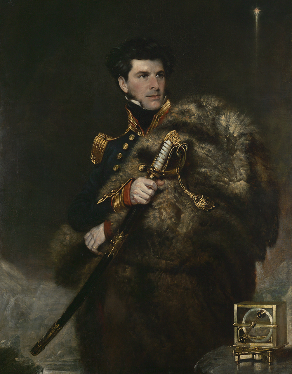 Commander James Clark Ross, by John R. Wildman, 1834. National Maritime Museum.