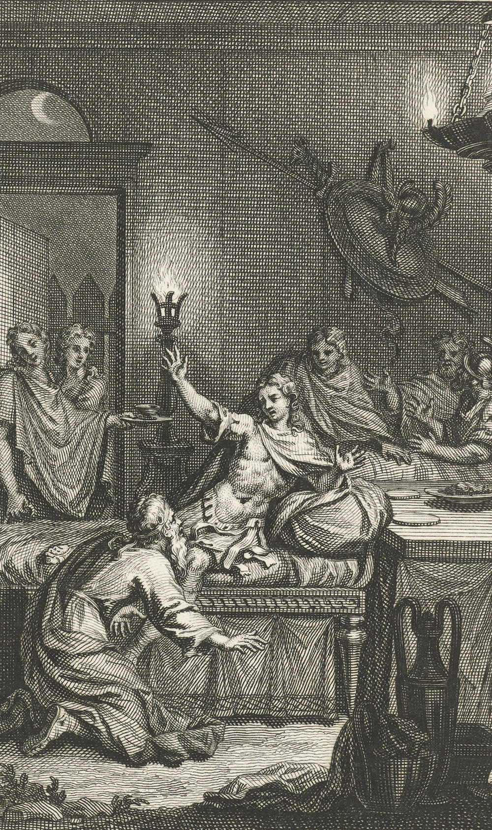 “Priam Ransoming Hector’s Body,” by Bernard Picart, 1710. Rijksmuseum.