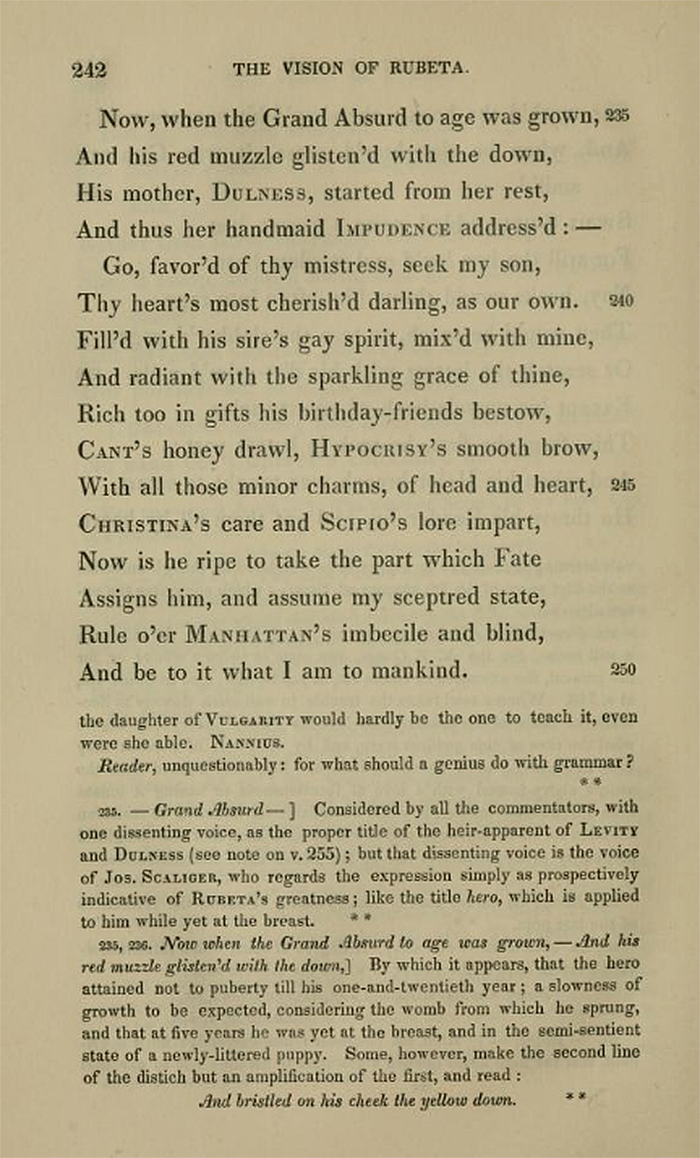 “The Vision of Rubeta: An Epic of the Island of Manhattan,” by Laughton Osborne, 1838. The Library of Congress. “The Vision of Rubeta: An Epic of the Island of Manhattan,” by Laughton Osborne, 1838. The Library of Congress.