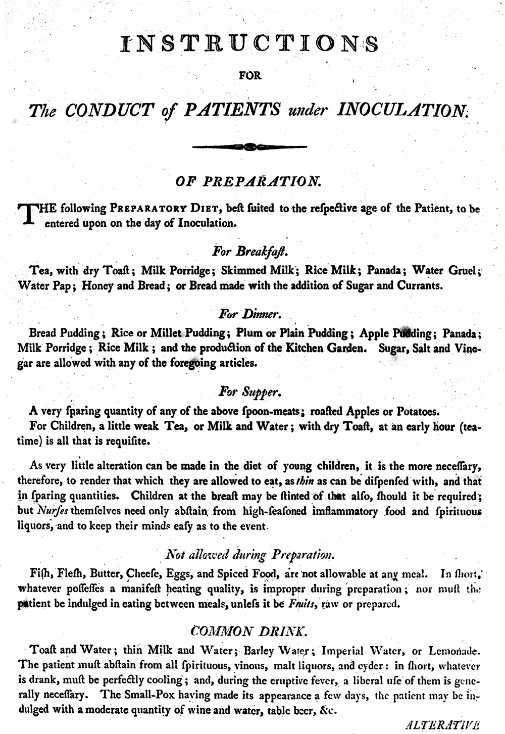 “The Inoculator; or Suttonian System of Inoculation,” by Daniel Sutton, 1796.