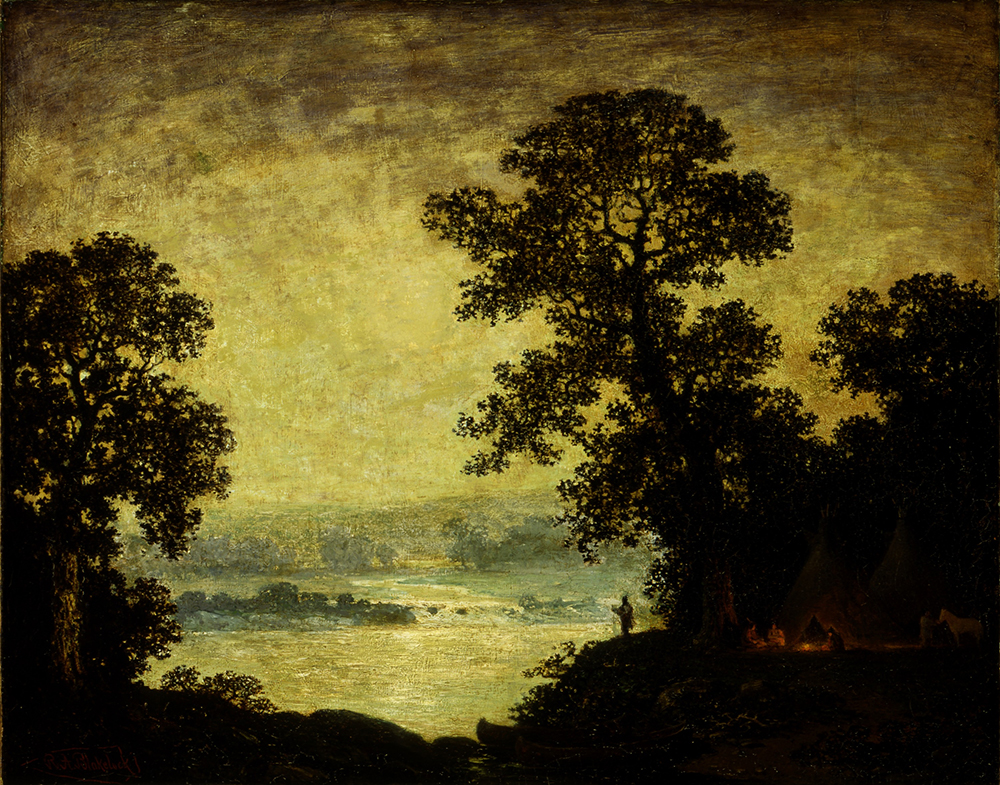 Moonlight, Indian Encampment, by Ralph Albert Blakelock, 1885–89. Smithsonian American Art Museum, Gift of John Gellatly.