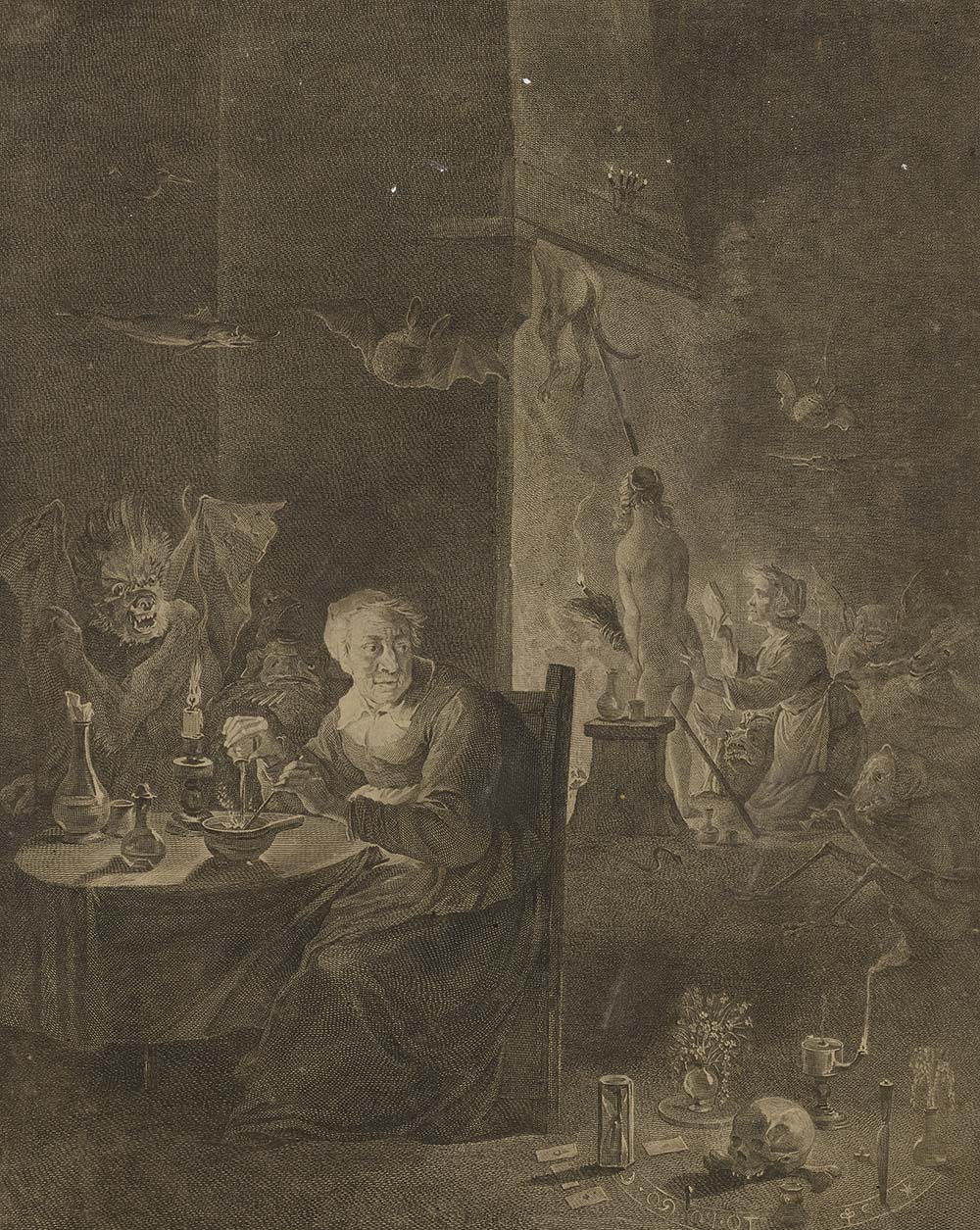 Depart pour le Sabat, by David Teniers. Smithsonian American Art Museum, gift of Mrs. Nigel Cholmeley-Jones, 1967.