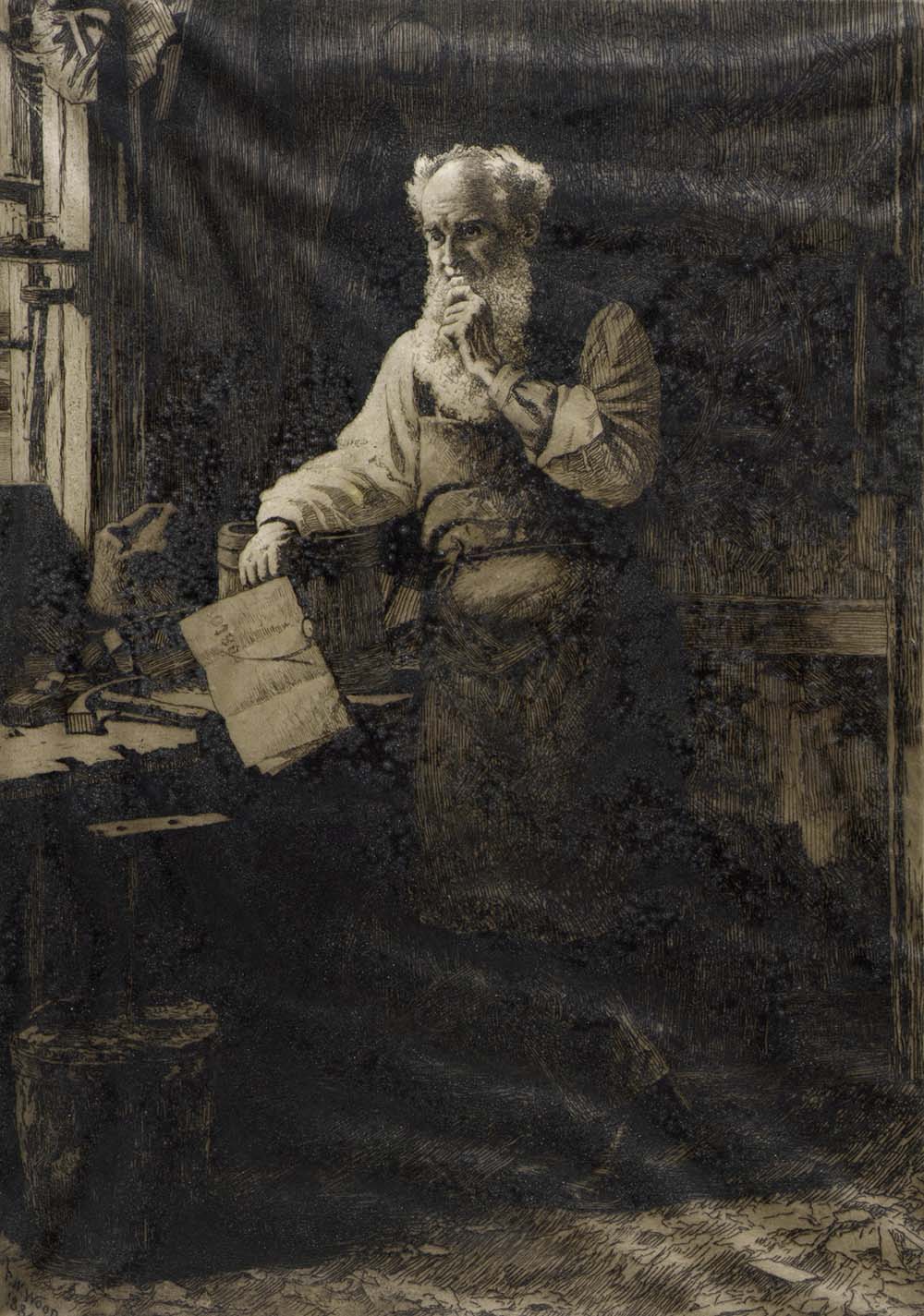 Thinking It Over, by Thomas Waterman Wood, 1884.