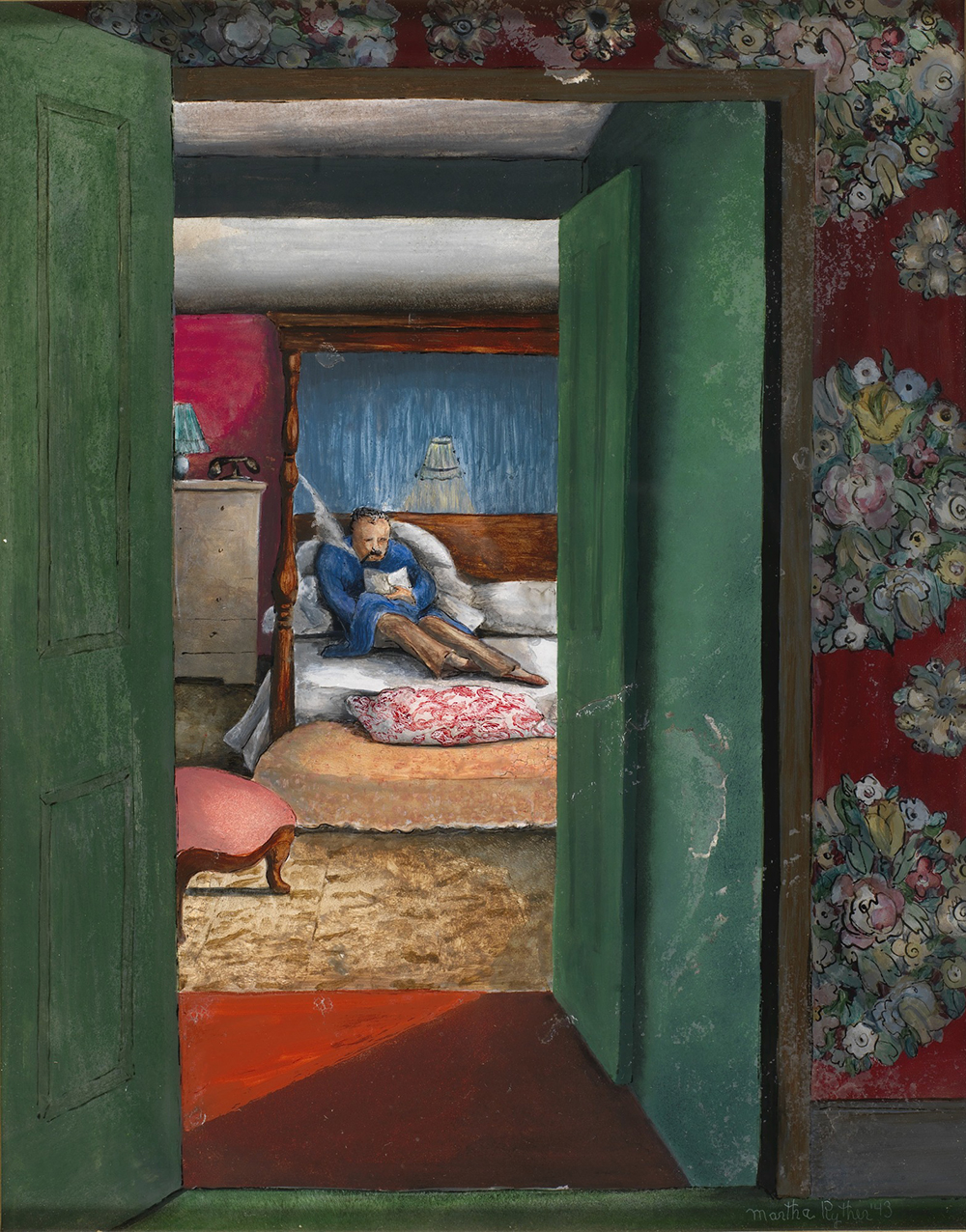Reading in Bed, by Martha Ryther, 1943.