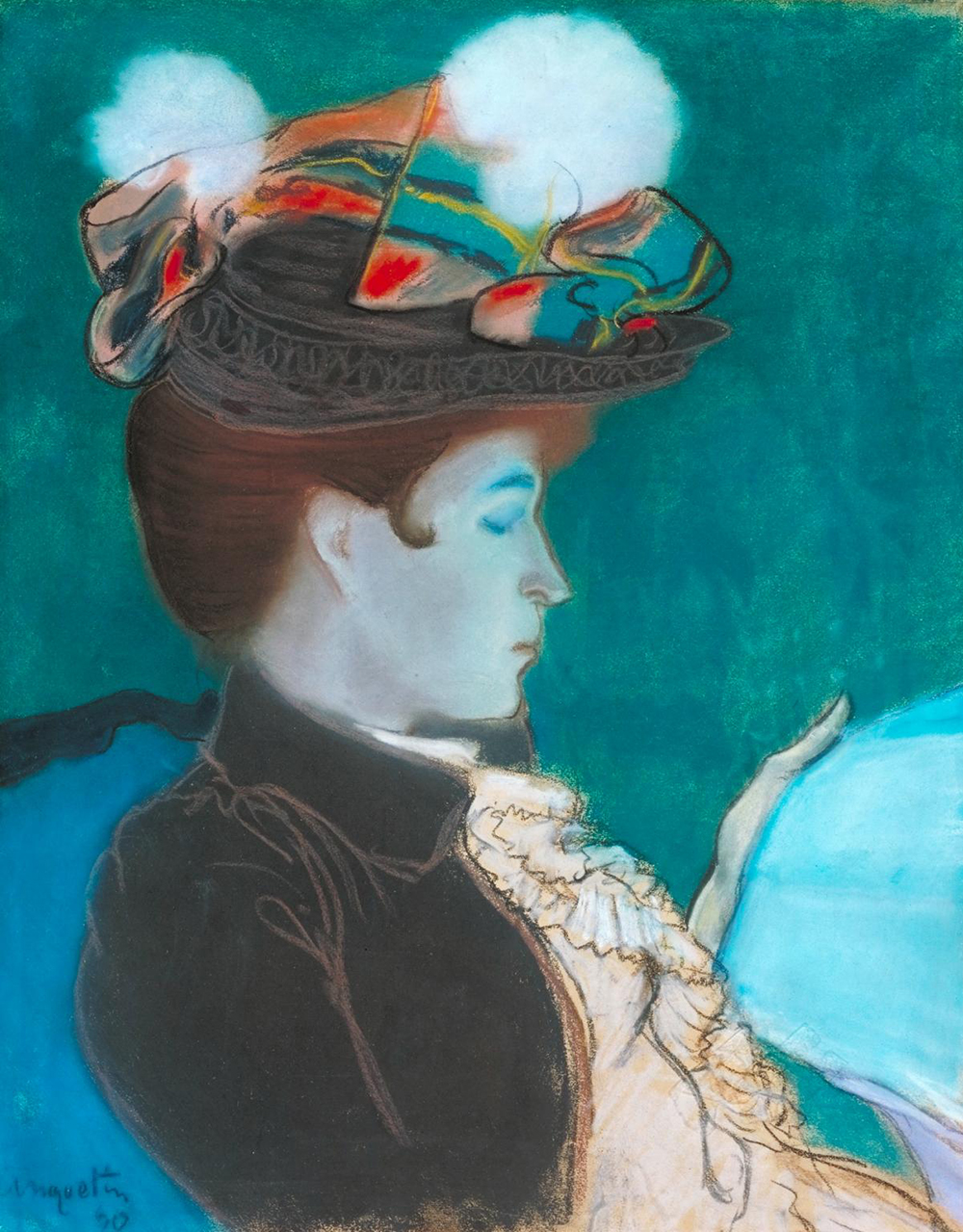 Girl Reading a Newspaper, by Louis Anquetin, 1890. Photograph © Tate (CC-BY-NC-ND 3.0).