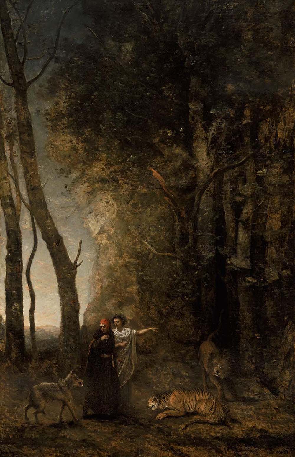 Dante and Virgil, by Jean-Baptiste-Camille Corot, 1859. Museum of Fine Arts, Boston.
