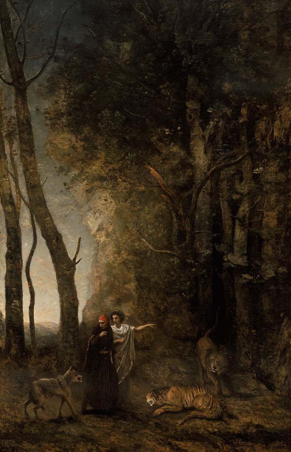 Dante and Virgil, by Jean-Baptiste-Camille Corot, 1859. Museum of Fine Arts, Boston.