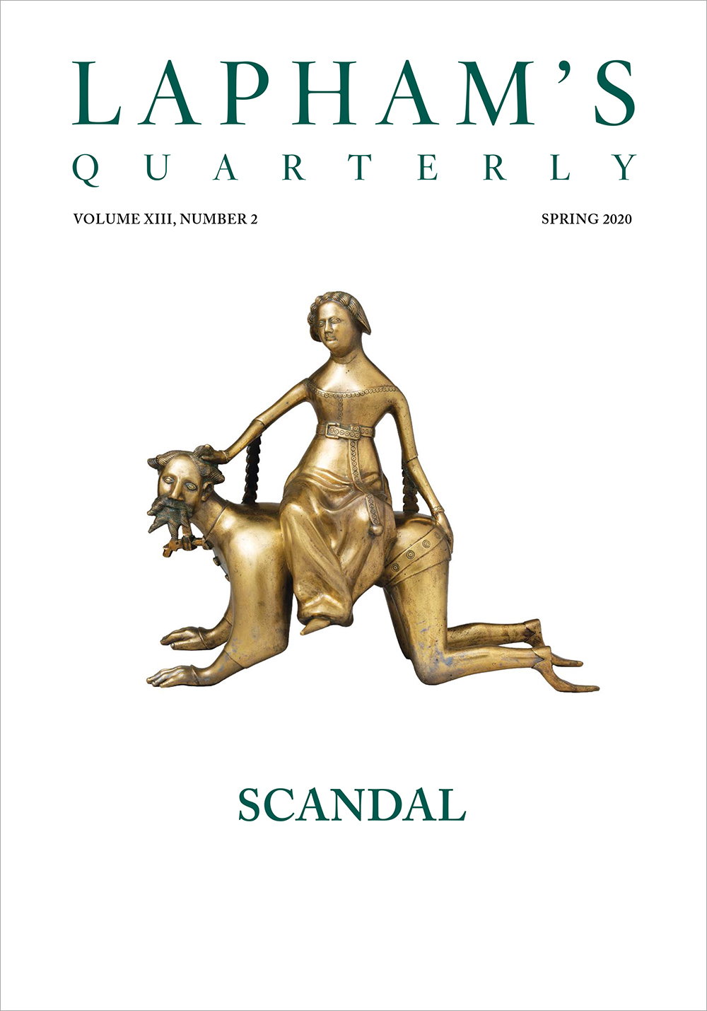 Cover of Scandal, the Spring 2020 issue of Lapham’s Quarterly.