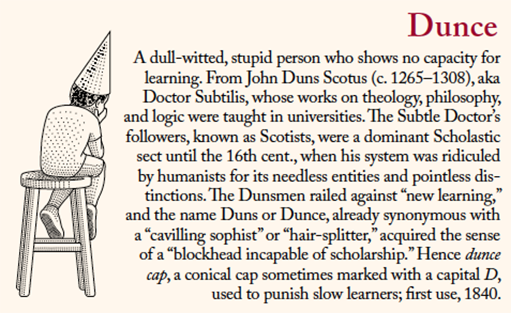 Dunce. Illustration by Christopher Brian King.