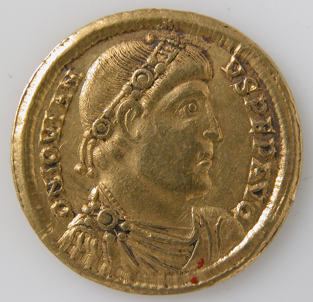 Solidus, Byzantine, c. 363. The Metropolitan Museum of Art.