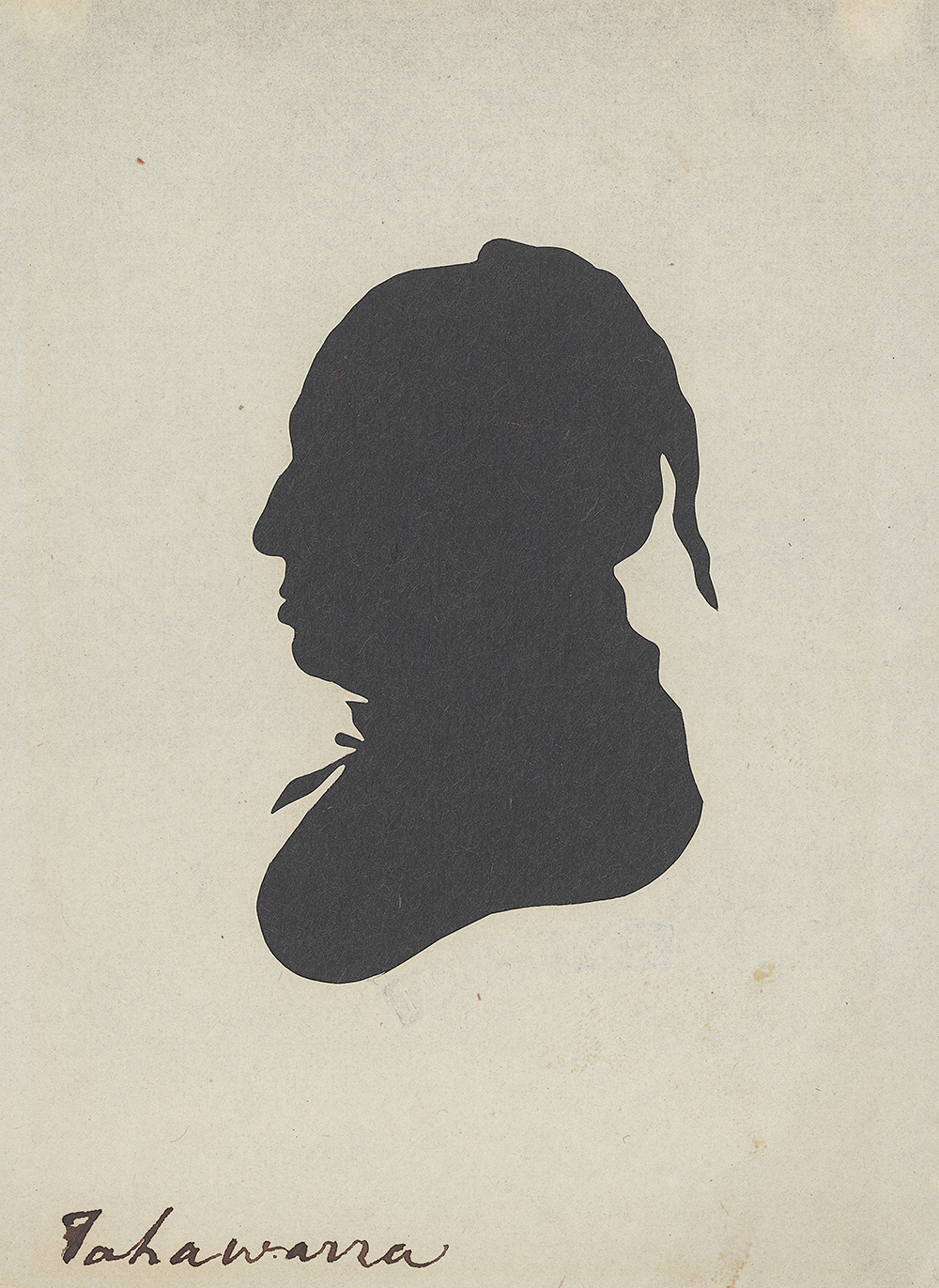 Tahawarra, by Moses Williams or Charles Willson Peale, c. 1805. National Anthropological Archives, Smithsonian Institution.