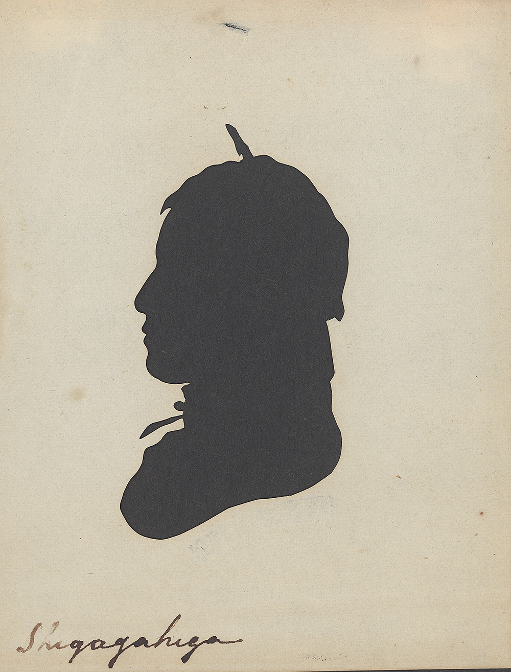 Shegagahega, by Moses Williams or Charles Willson Peale, c. 1805. National Anthropological Archives, Smithsonian Institution.