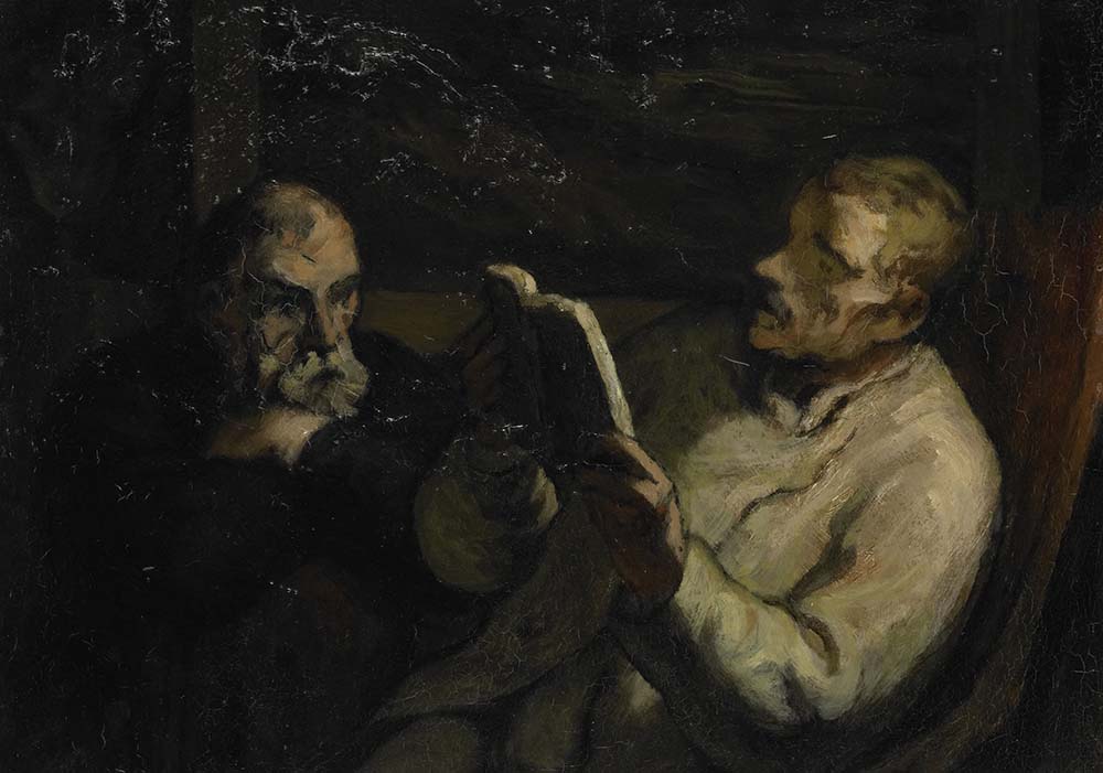 The Reading, by Honoré Daumier, c. 1857.
