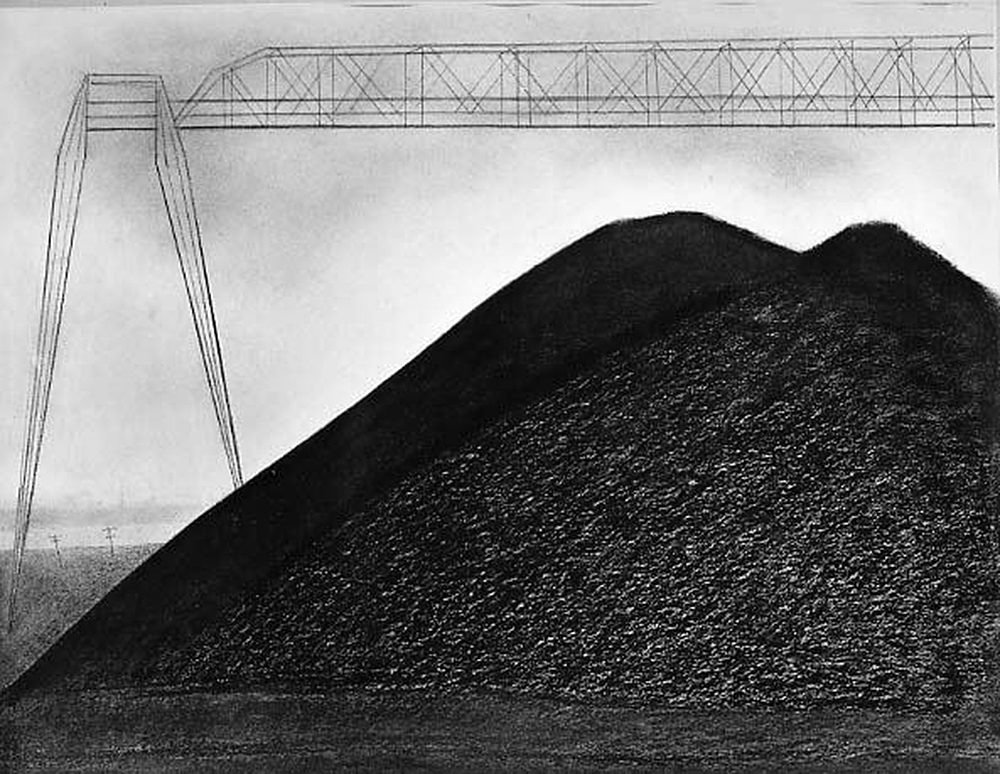 Bituminous Coal Storage Pile, by Joseph Stella, c. 1920. The Metropolitan Museum of Art, The Elisha Whittelsey Collection, The Elisha Whittelsey Fund, 1950.