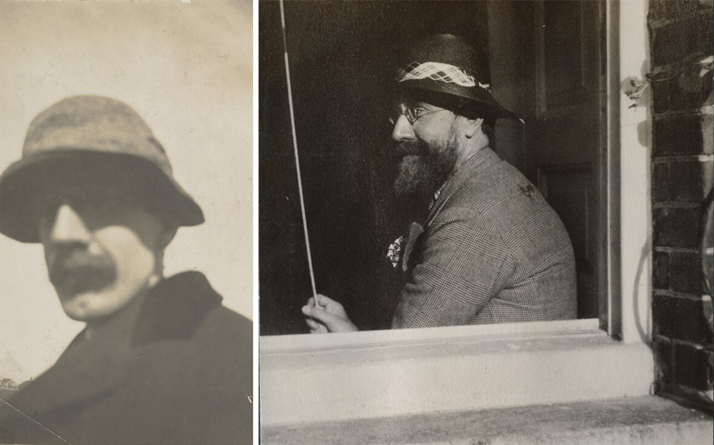 Left: Lytton Strachey as Dr. Watson, twentieth century. Right: Lytton Strachey, c. 1930.