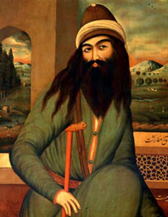 Painting of Persian Muslim poet Farid ud-Din Attar.