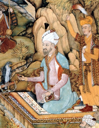 Depiction of Mughal dynasty founder Babur.