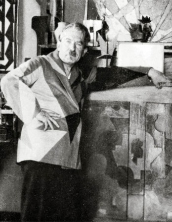 Black and white photograph of Italian artist Giacomo Balla.