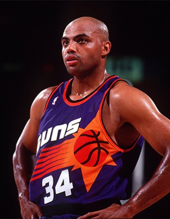 American basketball player Charles Barkley.