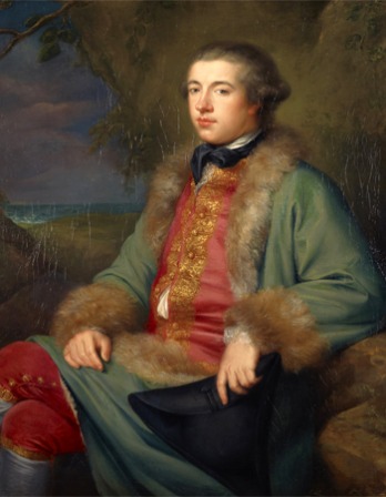Portrait of Scottish biographer and diarist James Boswell.