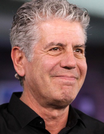 American chef, author, and television personality Anthony Bourdain.