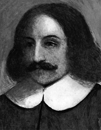 Depiction of Plymouth colony governor William Bradford.