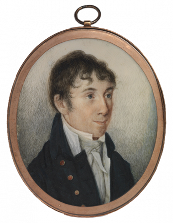 Cameo portrait of Charles Brockden Brown