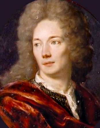 Painting of Jean de la Bruyère wearing a red cape.