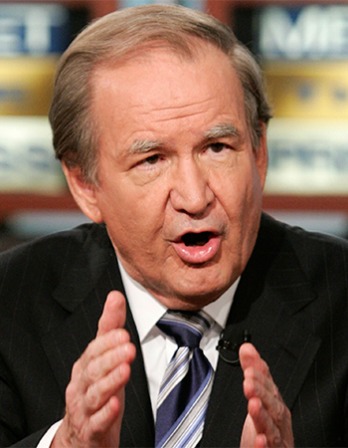 American journalist and politician Pat Buchanan.