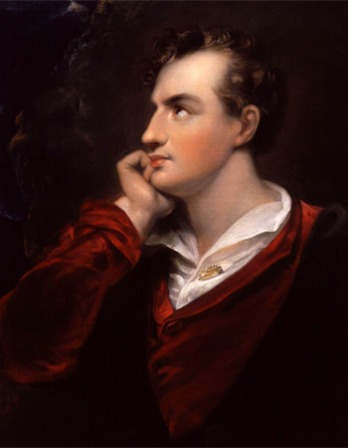 Portrait of British poet Lord Byron.