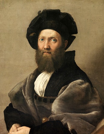 Italian courtier, diplomat, and writer Baldassare Castiglione.