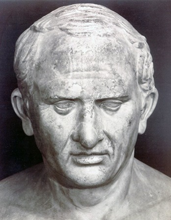 Roman statesman, lawyer, scholar, and writer Marcus Tullius Cicero.
