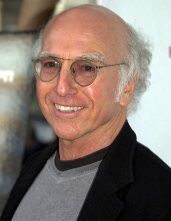 American comedian and writer Larry David.
