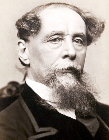 Photograph of English novelist Charles Dickens.