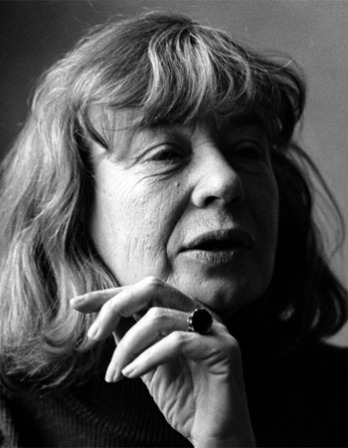 Black and white photograph of Danish author Tove Ditlevsen.