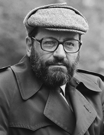 Italian literary critic and novelist Umberto Eco.