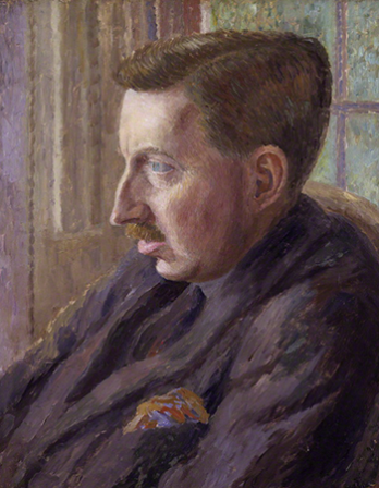 Portrait of E.M. Forster by Dora Carrington.